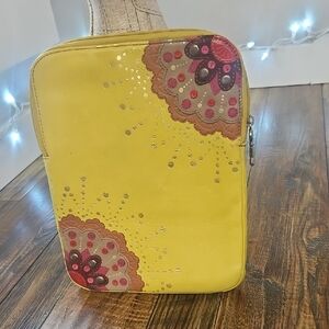 Fossil Yellow Leather Tablet Case Sleeve